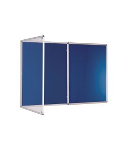 Tamperproof Noticeboard H1200 x W1800mm Dark Blue
