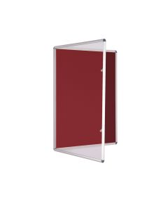 Tamperproof Noticeboard H900 x W900mm Burgundy