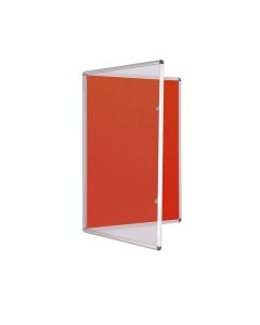 Tamperproof Noticeboard H900 x W900mm Red