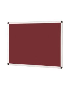Aluminium Framed Noticeboard H1200xW2400mm Burgundy