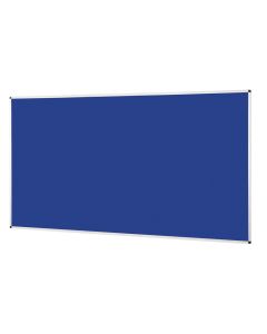 Aluminium Framed Noticeboard H1200xW2400mm Dark Blue
