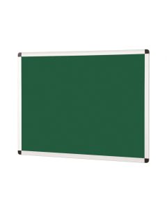 Aluminium Framed Noticeboard H1200xW1800mm Green