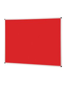 Aluminium Framed Noticeboard H1200xW1500mm Red