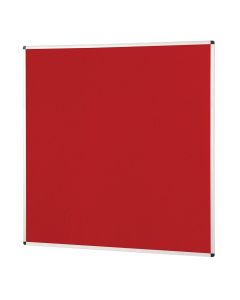 Aluminium Framed Noticeboard H1200xW1200mm Red