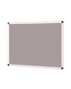 Aluminium Framed Noticeboard H900xW600mm Grey