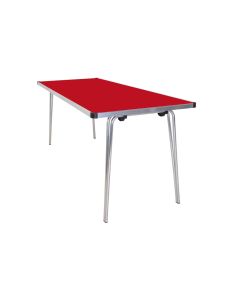 Contour Folding Table 1520x760x760mm Red