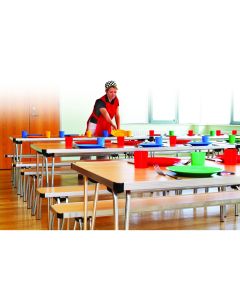 Contour Folding Table 1830x610x760mm Beech