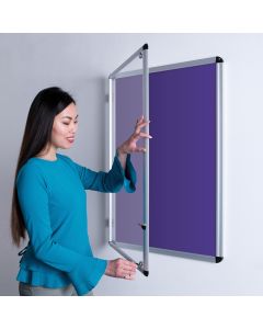 ColourPlus Tamperproof Noticeboard H900xW600mm Purple