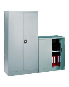 Metal Double Door Cupboard H1968mm Black