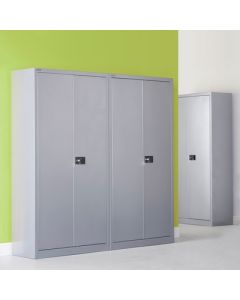 Metal Double Door Cupboard H1968mm Light Grey