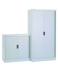 Metal Side Tambour Unit H1000mm Light Grey