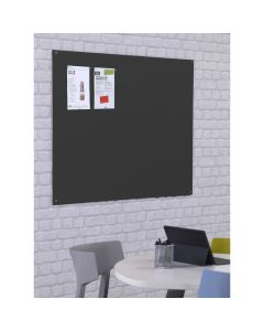 FlameShield Unframed Noticeboard H1200xW1200mm Charcoal