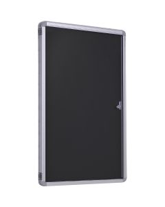 Accents Tamperproof Noticeboard H1200xW1800mmCharcoal