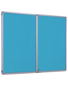 Accents Tamperproof Noticeboard H1200xW1800mm Light Blue