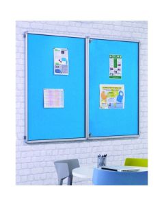 Accents Tamperproof Noticeboard H1200xW2400mm Light Blue