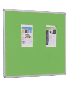Accents Aluminium Framed Noticeboard H600xW900mm Light Green