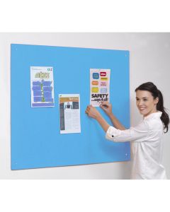Accents Unframed Noticeboard H900xW1200mm Light Blue