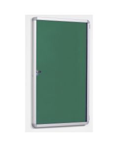 Side Lockable Noticeboard H900xW600mm Green