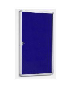 Side Lockable Noticeboard H1200xW1200mm Blue