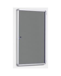 Side Lockable Noticeboard H1200xW1200mm Grey