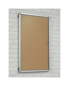 Side Lockable Noticeboards H1200xW2400mm Natural