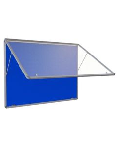 Top Lockable Noticeboards H600xW900mm Blue