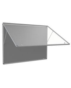 Top Lockable Noticeboards H1200xW900mm Grey