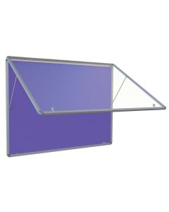 Top Lockable Noticeboards H1200xW1200mm Blue
