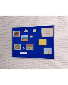 FlameShield Aluminium Noticeboard H600xW900 Blue