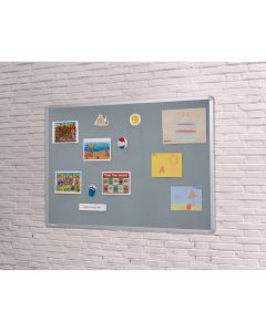 FlameShield Aluminium Noticeboard H600xW900 Grey