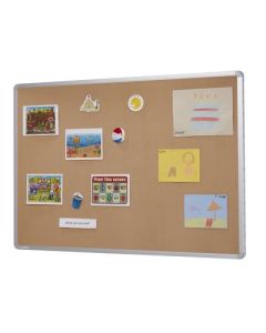 FlameShield Aluminium Noticeboard H600xW900 Natural