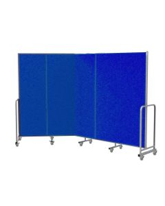 Mobile InstaWall 5 panel H1940xW3000mm Blue