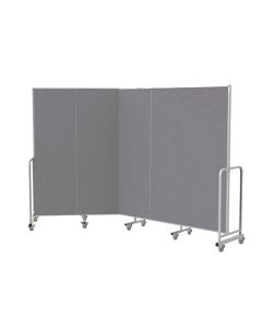 Mobile InstaWall 5 panel H1940xW3000mm Grey