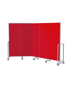 Mobile InstaWall 5 panel H1940xW3000mm Red