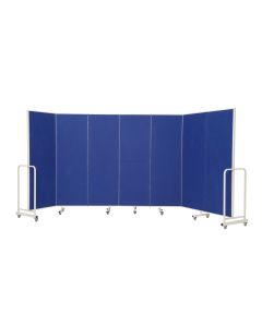 Mobile InstaWall 7 panel H1940x4200mm Blue