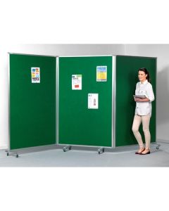 TriScreen Mobile Presentation H1900xW3600mm Green