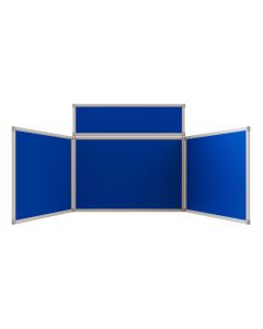 Fold-Up Display Screen 4 panel landscape Blue
