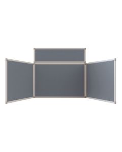 Fold-Up Display Screen 4 panel landscape Grey
