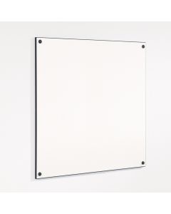 Colour Edged Whiteboards 1200x1200mm Black