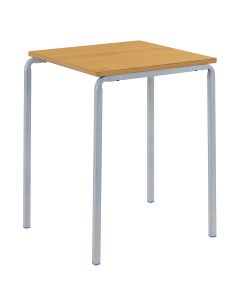 Crush Bent Square MDF Table H460mm Beech
