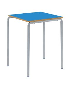 Crush Bent Square MDF Table H460mm Blue