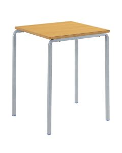 Crush Bent Square MDF Table H640mm Beech