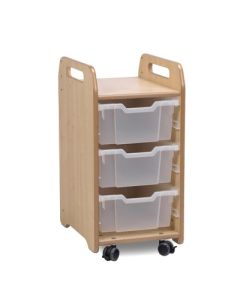 Tray Storage Unit 3 Deep Clear trays