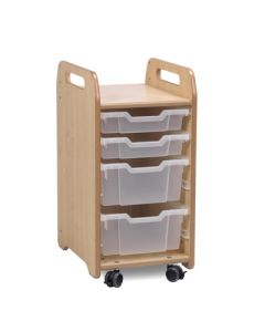 Tray Storage Unit 2 Shallow 2 Deep Clear Trays