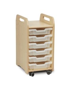 Tray Storage Unit 6 Shallow Clear Trays