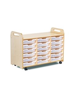 Tray Storage Unit 18 Shallow Clear Trays