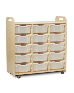 Tray Storage Unit 15 Deep Clear Trays