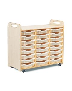 Tray Storage Unit 24 Shallow Clear Trays