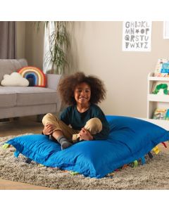 Touch Tags Bean Bag Floor Cushion Blue