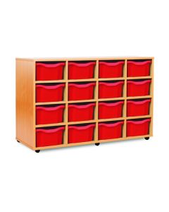 16 Double Tray Unit Red